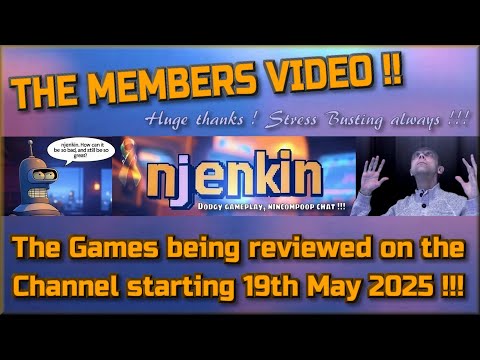 The Members Video !!! The Games being reviewed on the Channel