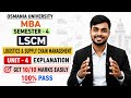 Logistics & supply chain management (LSCM) | UNIT-4 Important Questions Explanation | O.U MBA Sem-4