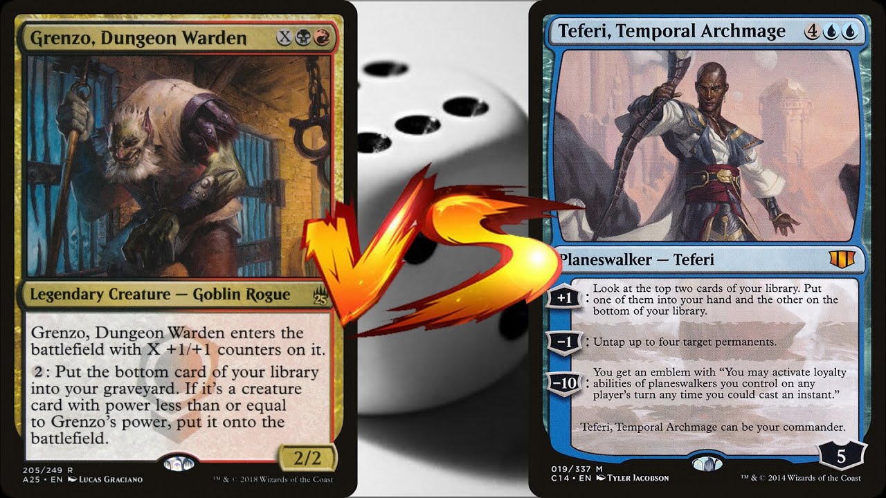 Grenzo VS Teferi Temporal Archmage - MTG EDH Duel Commander Cartes Magic