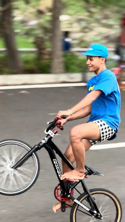 FIRMAN KCL MENCOBA FREESTYLE WHEELIE BALAP ONTHEL #fyp #shorts #viral #balap #herex #cycling