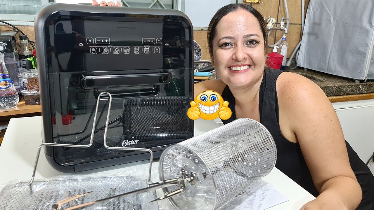 NÃO SABIA 😮 que isso via dentro dessa AIR FRYER OSTER Super Fryer 3 em