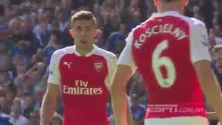 Arsenal's Gabriel gets sent off against Chelsea thanks to Diego Costa