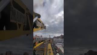 "INSANE NYC Subway Train Track Rails Panel Install #HeavyEquipment #RailwayMaintenance #TrackTamping