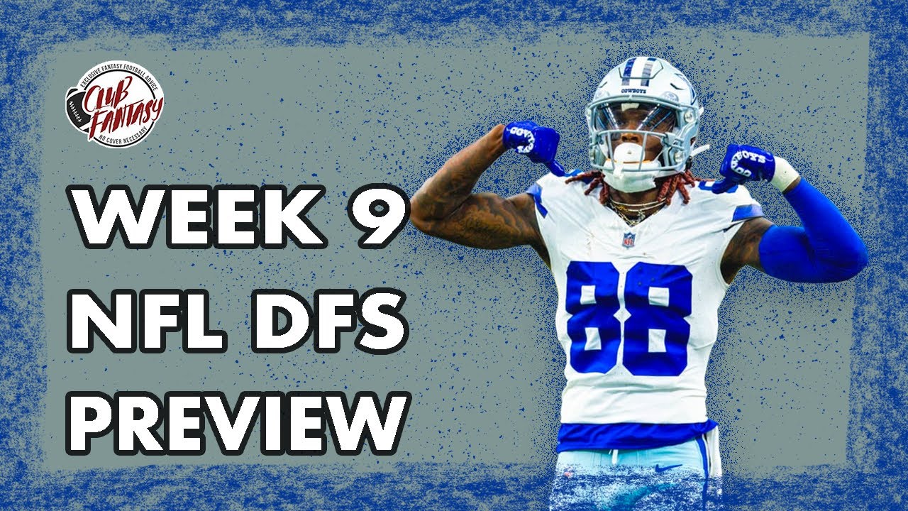 dfs-academy-nfl-week-9-dfs-strategy-2023-youtube