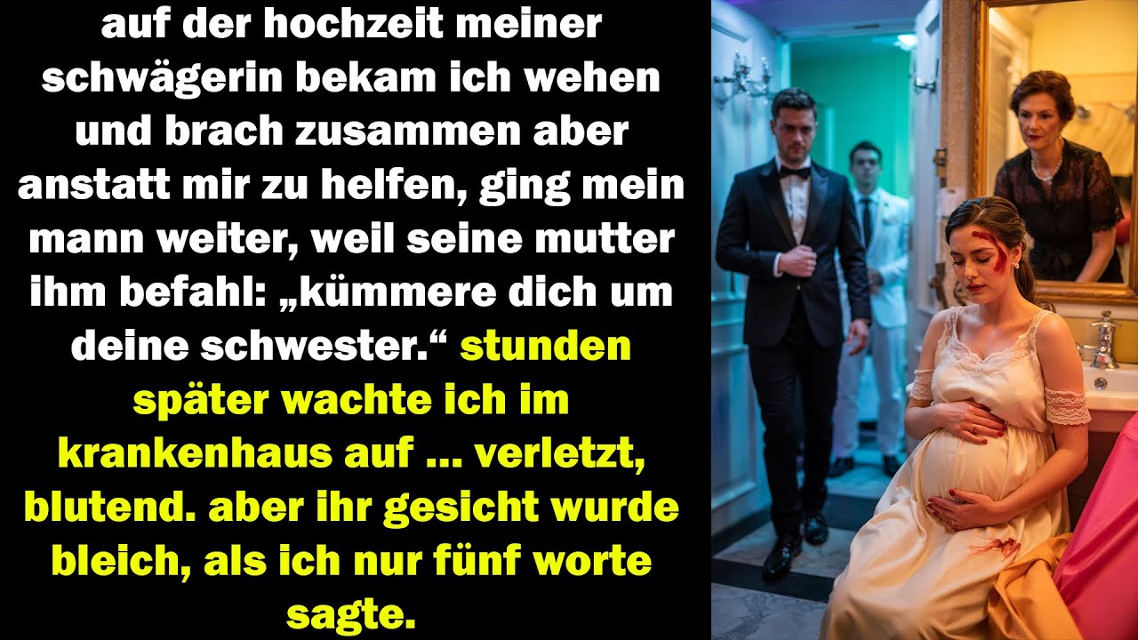 „ich brach bei der hochzeit zusammen – doch im krankenhaus sagte ich fünf worte, die sie zerstörten“