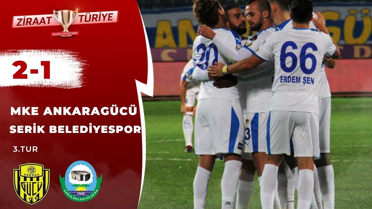 MKE Ankaragücü 2-1 Serik Belediyespor Maç Özeti (Ziraat Türkiye Kupası 3.Tur) 26.09.2018