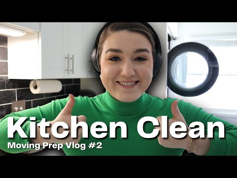 Kitchen Clean Timelapse | Prepping for Moving Vlog #2