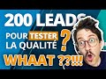  combien de leads il faut acheter pour tester la qualit des leads 