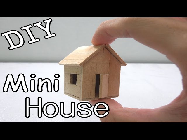 Building A Cute Tiny House By Using Popsicle Sticks - (Used 400