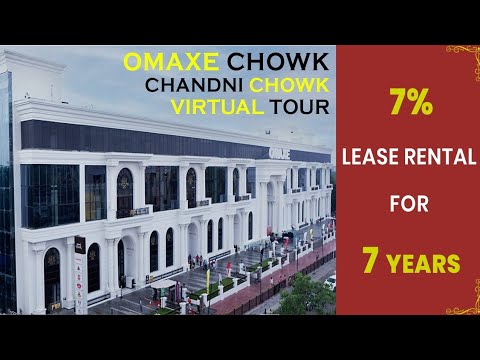 Omaxe Chandni Chowk.Delhi. Virtual Tour. Rented Shops & food court. 7% lease rental for 7 years.