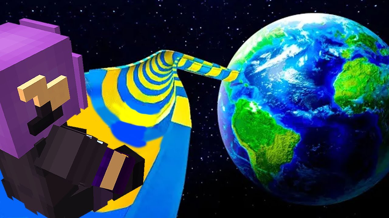 Desci no MEGA ESCORREGADOR Minecraft