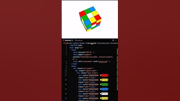 Create a 3D Rubik’s Cube with HTML & CSS #coding #trending #shorts #animation #programming #viral