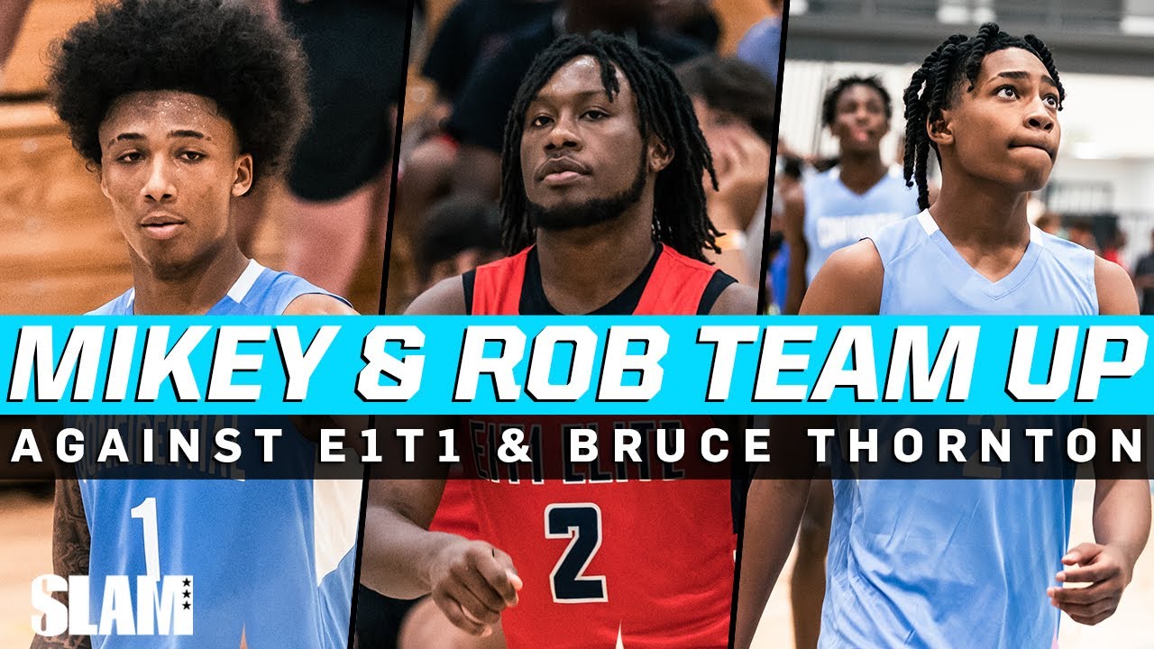 Mikey Williams & Rob Dillingham TEAM UP vs. E1T1 & Bruce Thornton