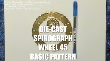 Wheel 45 Basic Pattern Spirograph Die-Cast Collector