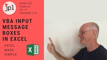 VBA Input Message Boxes in Excel