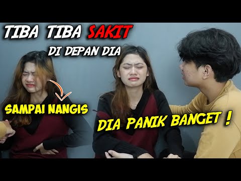 PRANK KESAKITAN DEPAN PACAR , SAMPAI NANGIS BENERAN ! REAKSI DIA GIMANA ?