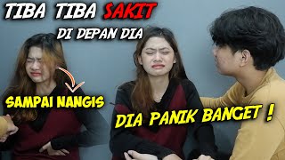 PRANK KESAKITAN DEPAN PACAR , SAMPAI NANGIS BENERAN ! REAKSI DIA GIMANA ?