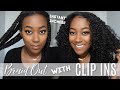 Braid Out With The Most Affordable Natural Clip Ins! Featuring Curls Curls | BRIANA TAHARI