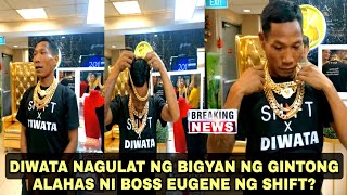 DIWATA NAGULAT NG BIGYAN NG GINTONG BRACELET NI BOSS EUGEN NG SHIFT..