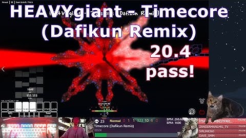 [lvl.20.4][ADOFAI Custom Clear] HEAVYgiant - Timecore (Dafikun Remix) (map by ED24)
