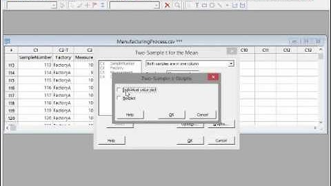 Minitab - Video 12 - Two Sample T-Test