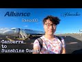 Alliance Airlines Fokker 100 Canberra to Sunshine Coast Flight Review - Welcome to Queensland!