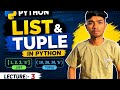 Python full course for beginners| Lecture 3 List and tuple|