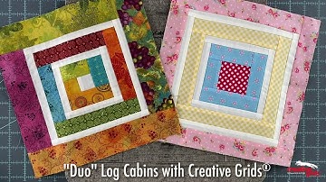 Creative Grids® 10" Log Cabin Duo - "Duo" Block Tutorial