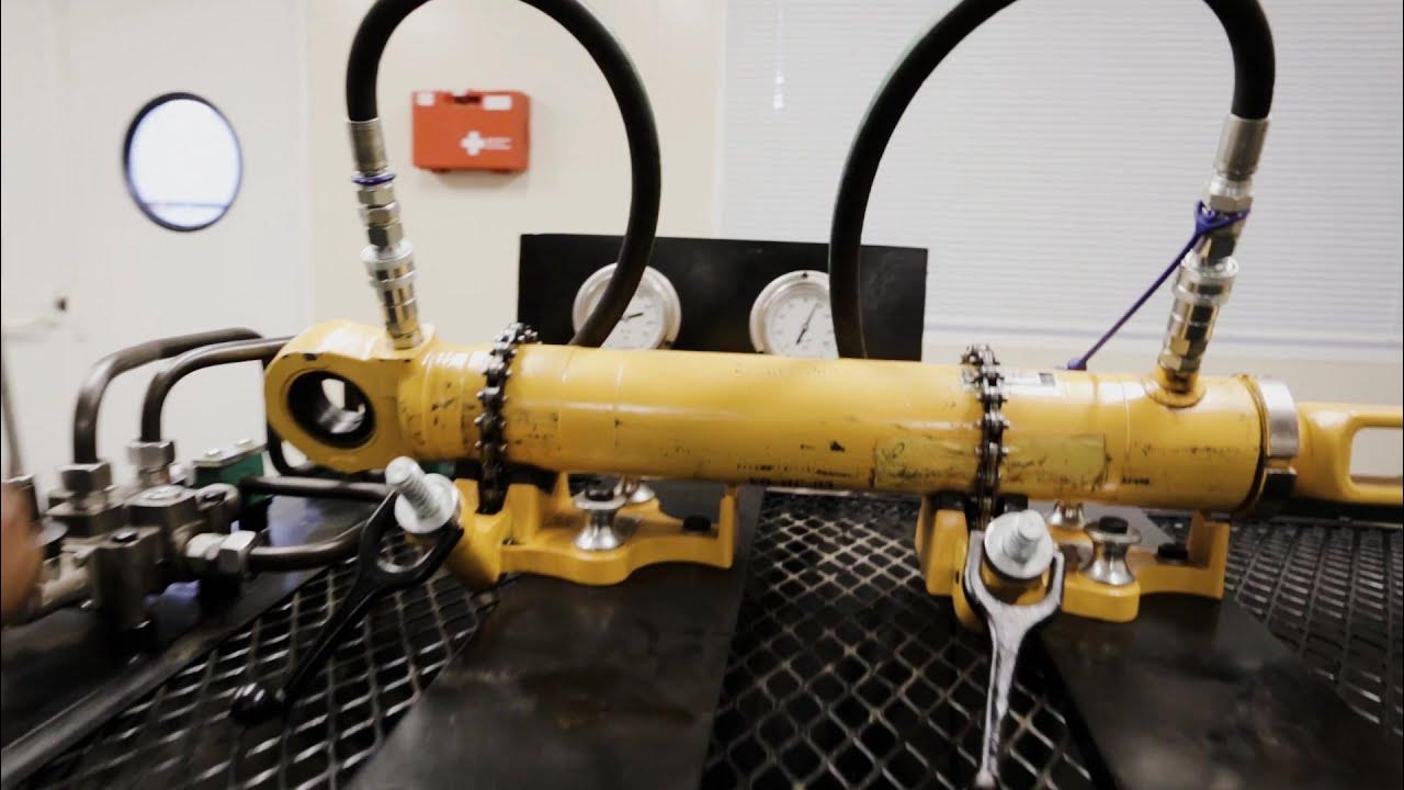 Hydraulic Cylinder test bench Demonstration YouTube