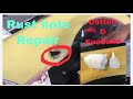 How to repair rust hole car,(USING COTTON AND BOND ONLY)(DIY) paano tapalan butas at kalawang kotse