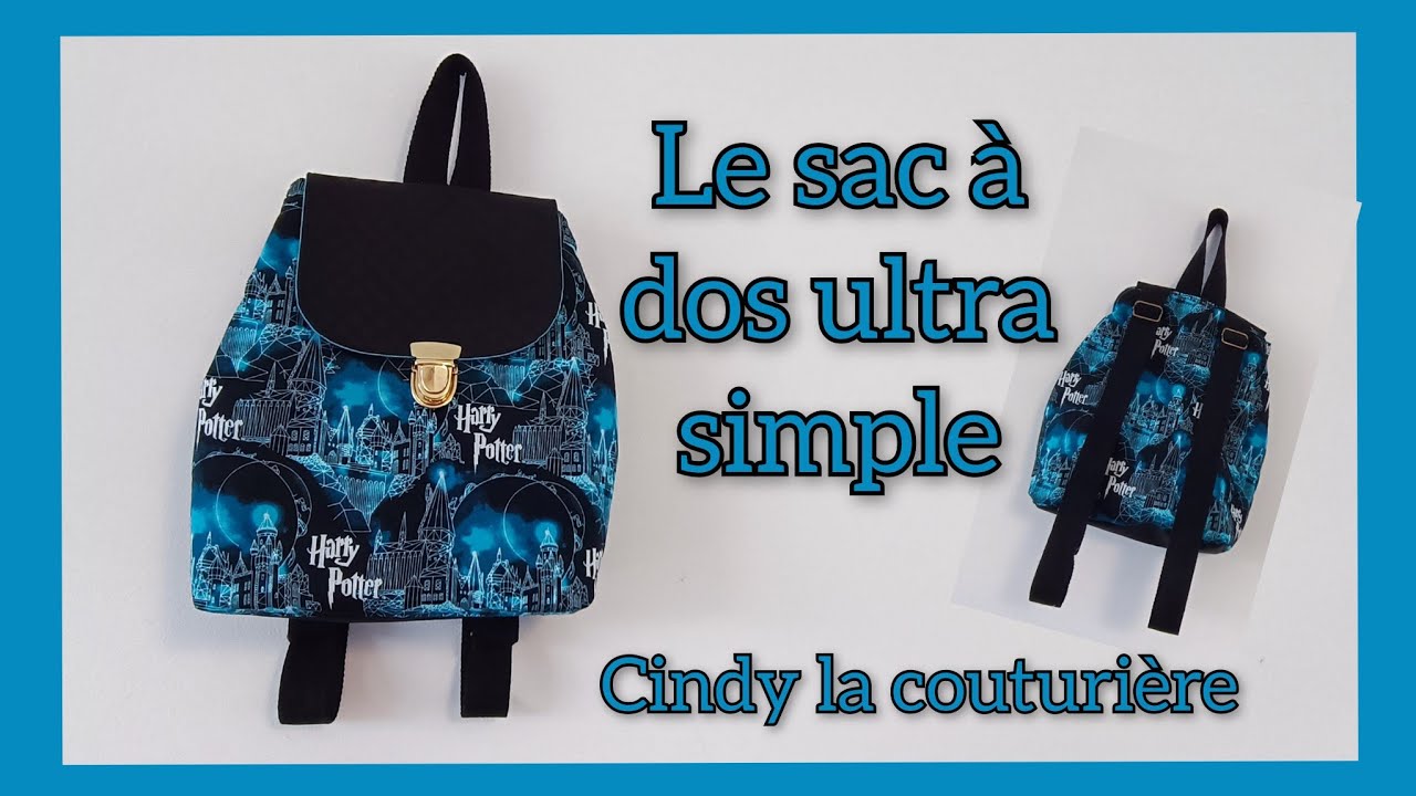 #diy #tuto #couture : Le sac à dos ultra simple ~ #cindylacouturiere
