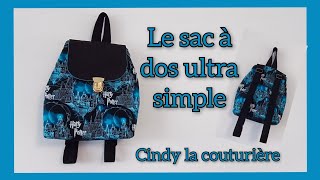 #diy #tuto #couture : Le sac à dos ultra simple ~ #cindylacouturiere