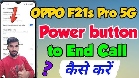 OPPO F21s Pro 5G me Power button to end call kaise kare | OPPO f21s pro 5g Power button to end call