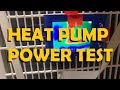 measuring heat pump power and efficiency