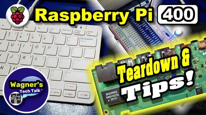 Portable Raspberry Pi 400 V1 - Battery Powered + Touch Screen