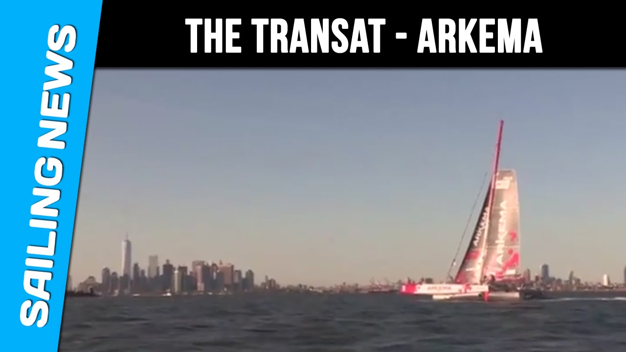 The Transat Barkerly - Arrival of ARKEMA , Lalou ROUCAYROL