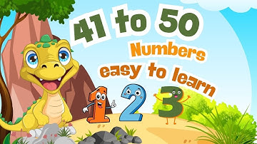 Learn 41 to 50 Numbers  | 41 42  Number spellings | 41 42 43 Counting for Kids |
