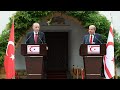 Cumhurbaşkanımız Erdoğan, KKTC Cumhurbaşkanı Tatar ile ortak basın toplantısında konuşuyor