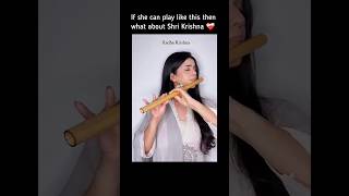 Radha Krishna || Flute Cover || Siddhi x Echolofi sam #shorts #flutemusic