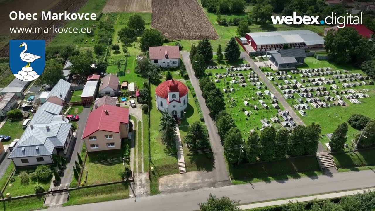 Obec Markovce - letecké zábery júl 2023