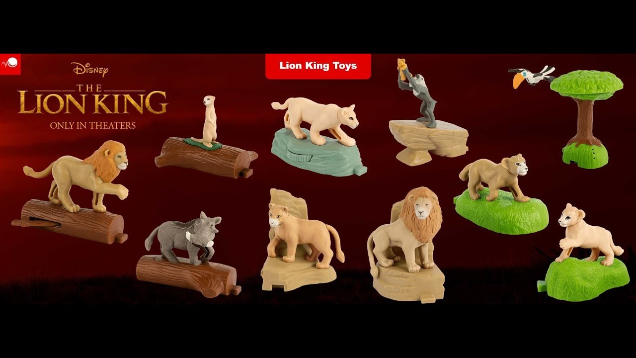2019 McDONALD'S THE LION KING HAPPY MEAL TOYS Choose Your character SHIPS NOW 