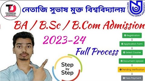 NSOU UG Admission Full Process Step by Step 2024 || NSOU Graduation Admission 2023 - 24 Online Apply