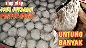 BONGKAR RAHASIA NYA DI SINI, Resep pentol kuah Bakso Rp.5.000 kenyal kres jajanan semua kalangan.