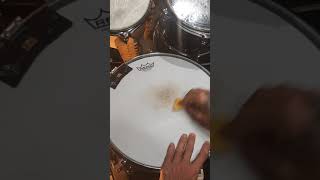 Snare drum head cleaning with Magic Eraser (#SHORTS)