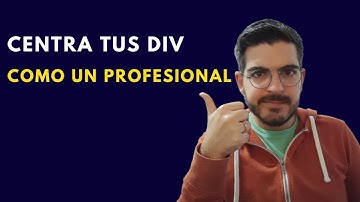✅ Aprende Como CENTRAR tus DIV con HTML y CSS {COMO LOS PROFESIONALES}