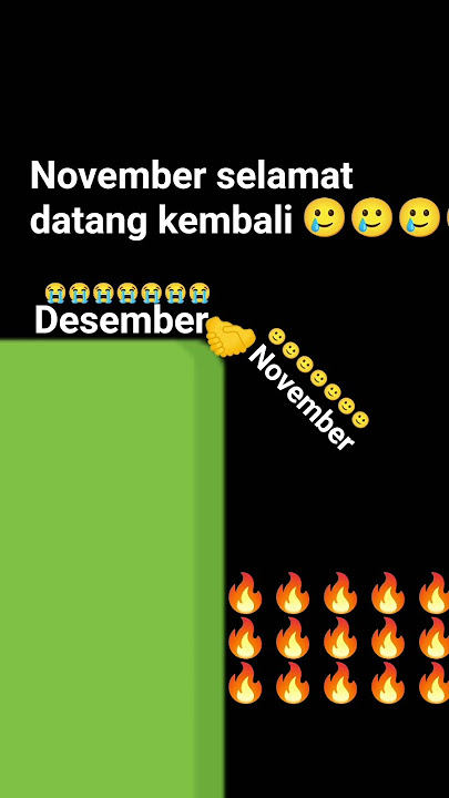 selamat tinggal November kita akan bertemu kembali
