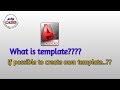 Tamil CADD| AutoCAD Template|How to create template|AutoCAD in Tamil|தமிழ்|Tamil CADD