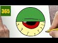 HOW TO DRAW A HALLOWEEN EYE CUTE, Easy step by step drawing lessons for kids
