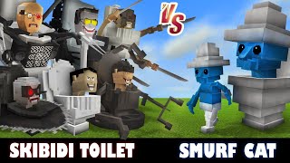 Skibidi Toilet vs. Smurf Cat | Minecraft (WILL HE LIVE?)