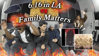 6:16 IN LA / FAMILY MATTERS by KENDRICK LAMAR / DRAKE│STUDIO REACTION